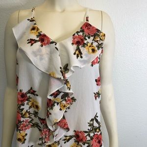 Women’s Floral Spaghetti Strap Top Size Small